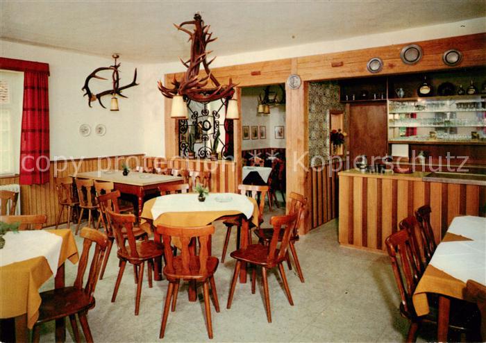 Eulbach Michelstadt Oberfoersterei Waldgaststaette Gaststube