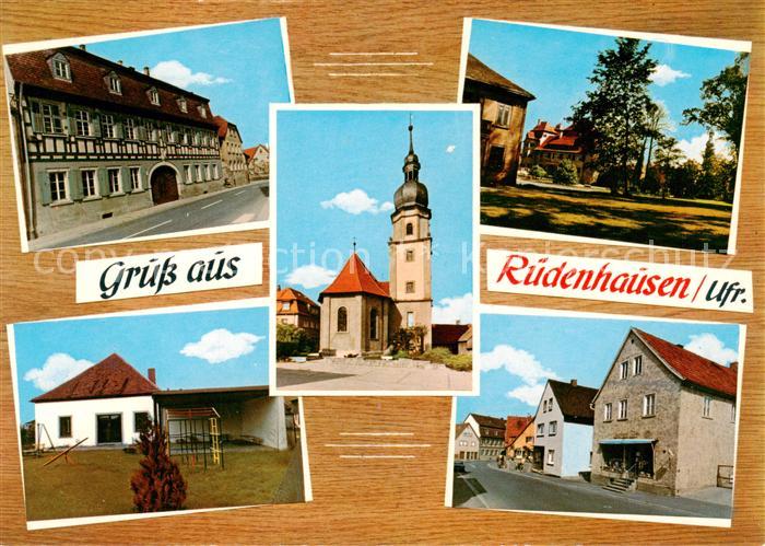 Ruedenhausen Teilansichten Ortszentrum Kirche Parkanlagen Wohnhaus