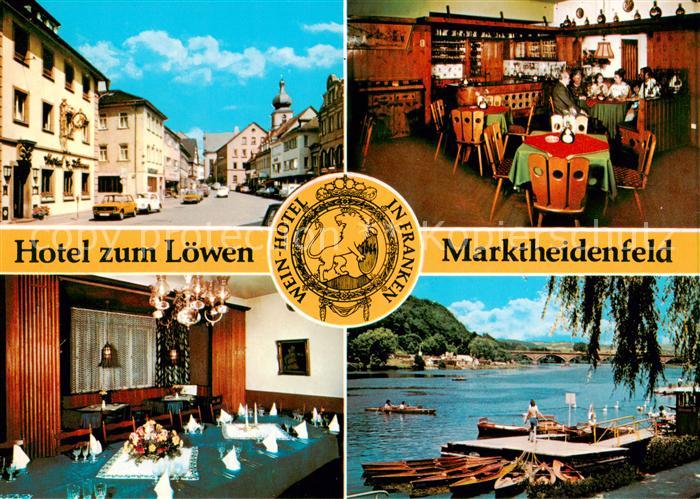 Marktheidenfeld Hotel zum Loewen Restaurant Gesellschaftsraeume Weinstube Uferpa