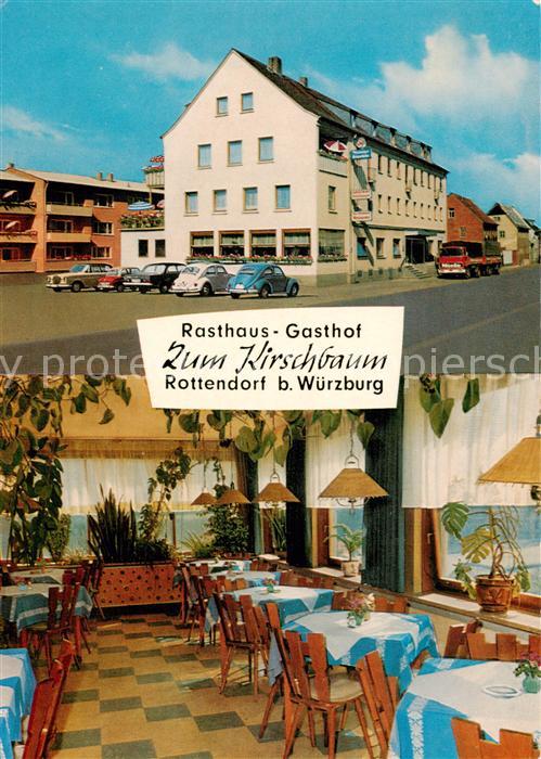 Rottendorf Wuerzburg Unterfranken Rasthaus Gasthof zum Kirschbaum Restaurant