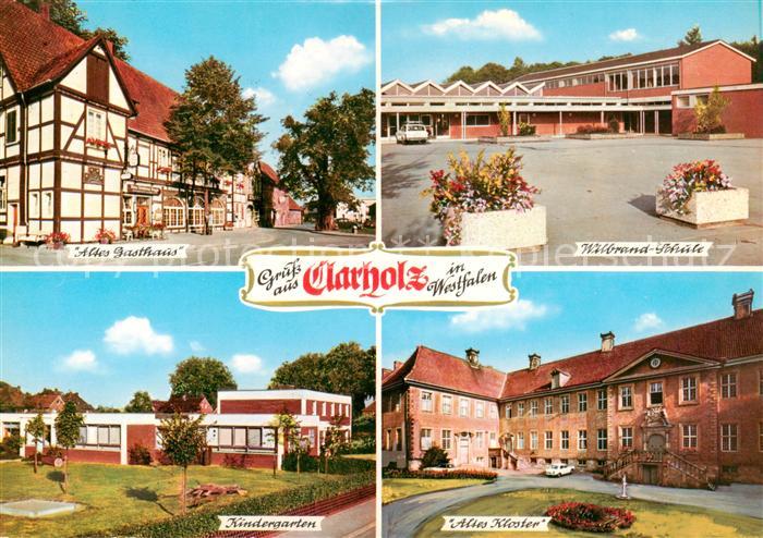 Clarholz Altes Gasthaus Fachwerk Wilbrand-Schule Kindergarten Altes Kloster