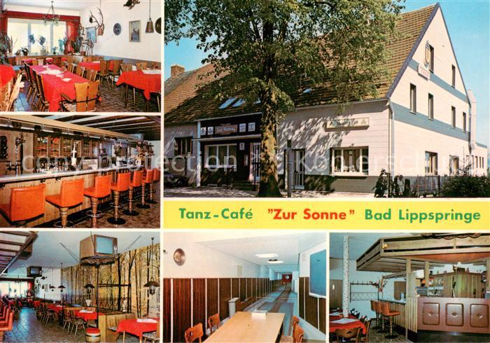 Bad Lippspringe Tanz-Cafe zur Sonne Gastraum Bar Kegelbahn