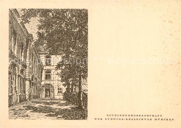 Muenchen Bayern Studiengenossenschft der Ludwigs-Realschule Muenchen Kuenstlerka