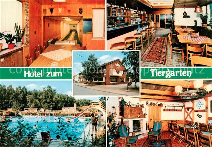 Velen Hotel zum Tiergarten Rsstaurant Cafe Kegelbahn Freibad