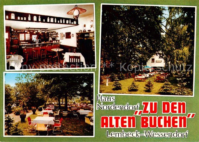 Wessendorf Lembeck Haus Nordendorf Zu den alten Buchen Restaurant Garten Werbung