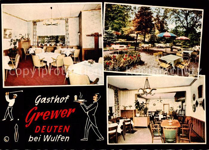 Deuten Gasthof Grewer Gaststube Terrasse