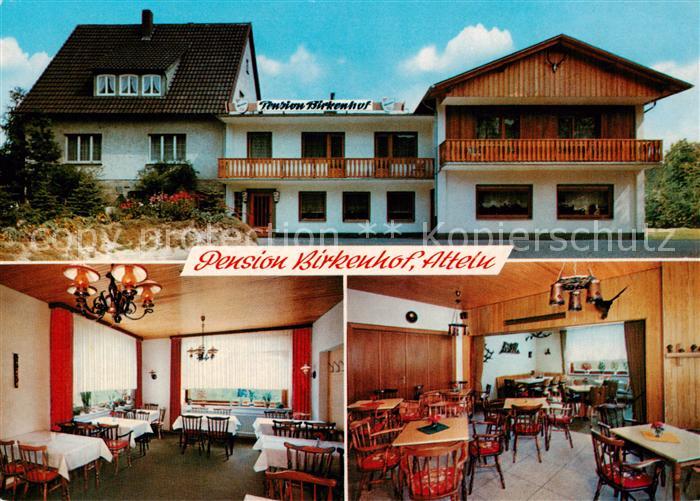 Atteln Lichtenau Cafe Pension Birkenhof Gastraum