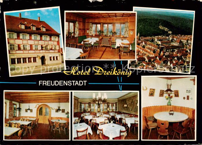 FREUDENSTADT BW Hotel Dreikoenig Restaurant Stadtpanorama Luftaufnahme