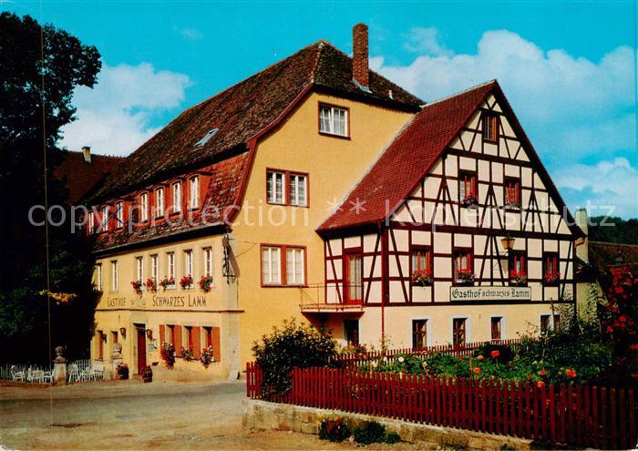 Detwang Rothenburg Tauber Gasthof Schwarzes Lamm