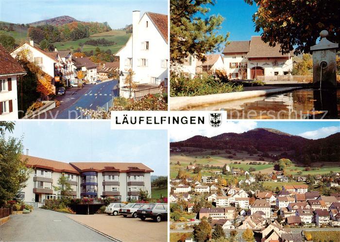 Laeufelfingen BL Teilansichten Brunnen Luftaufnahme