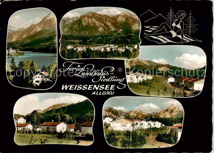 Weissensee Fuessen Ferien-Landhaus-Siedlung Allgaeuer Alpen