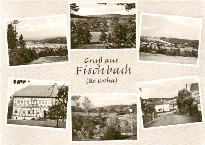 Fischbach Waltershausen Teilansichten Landschaftspanorama