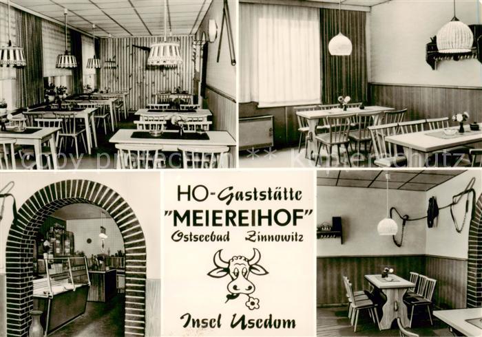 Zinnowitz Ostseebad HO-Gaststaette Meiereihof Gastraum