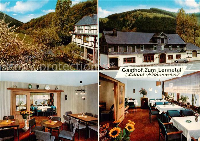 Lenne Sauerland Gasthof zum Lennetal Restaurant Landschaftspanorama