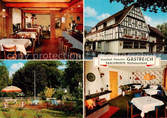 Saalhausen Sauerland Gasthof Pension Gastreich Gaststube Garten Fachwerkhaus