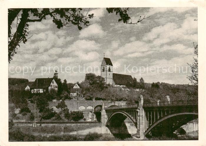 Plochingen Neckar Blick zur evangelischen Kirche