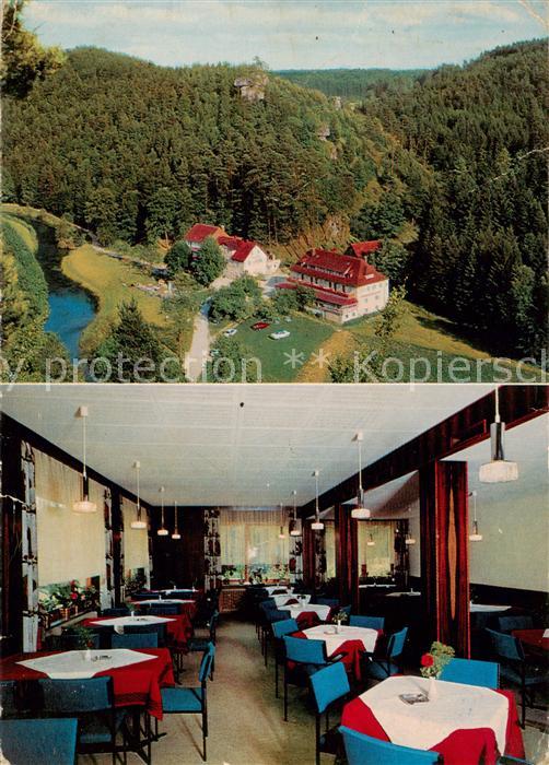 Waischenfeld Gasthof Pension Pulvermuehle Restaurant Panorama Fraenkische Schwei