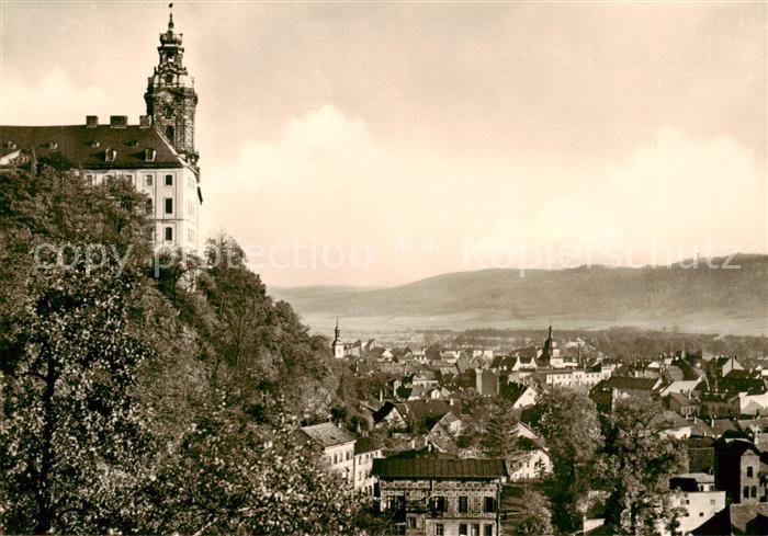 Rudolstadt Heidecksburg mit Blick auf die Stadt