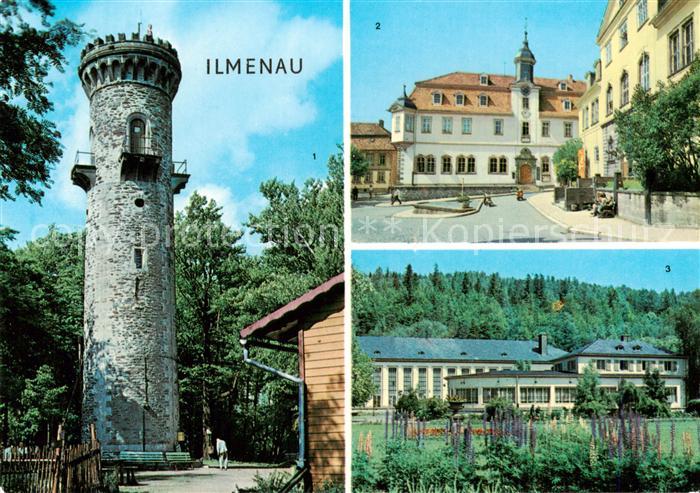 Ilmenau Thueringen Aussichtsturm Rathaus Schule