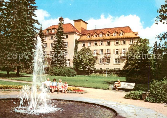 Bad Brambach Joliot Curie Haus Springbrunnen