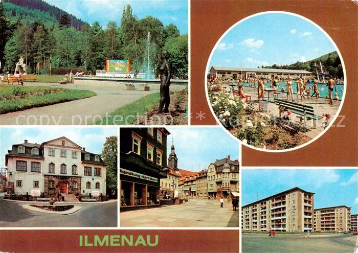 Ilmenau Thueringen Anlage am Kreiskulturhaus Schwimmsportstaette Museum Lindenst