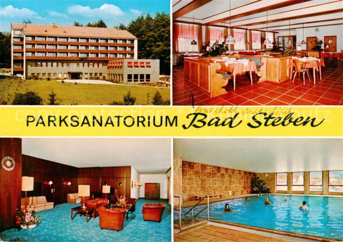 Bad Steben Parksanatorium Speisesaal Foyer Hallenbad