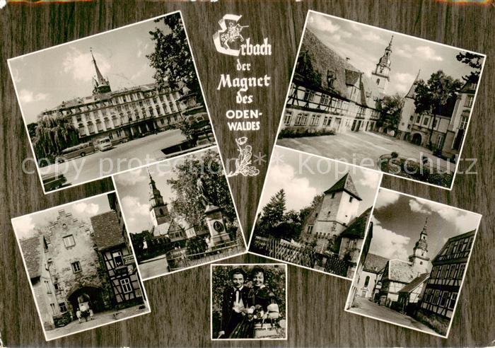 Erbach Odenwald Schloss Stadttor Brunnen Teilansichten