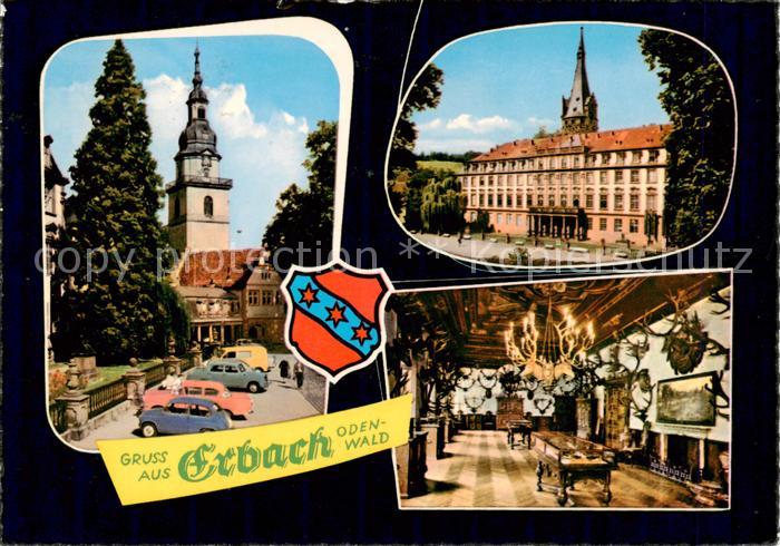 Erbach Odenwald Kirche Schloss Halle