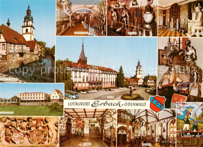 Erbach Odenwald Muemlingpartie Gewehrkammer Harnische Roem Zimmer Jugendherberge