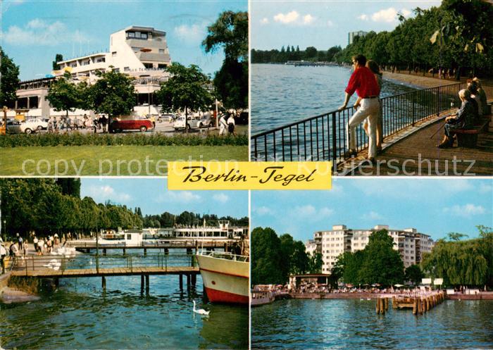 Tegel Berlin Seeterrassen Uferpromenade Dampferstation Haus Nixe