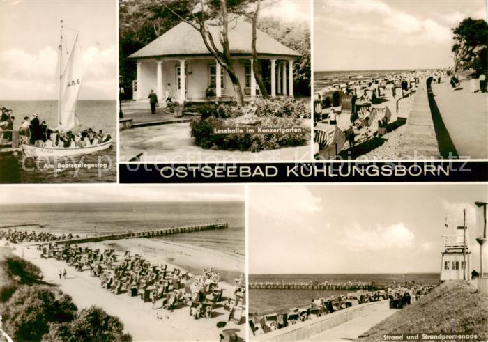 Kuehlungsborn Ostseebad Am Bootsanlegesteg Lesehalle im Konzertgarten Strandpart