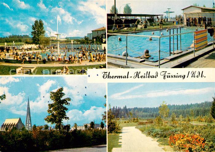 Bad Fuessing Thermal Heilbad Freibad Kirche Panorama