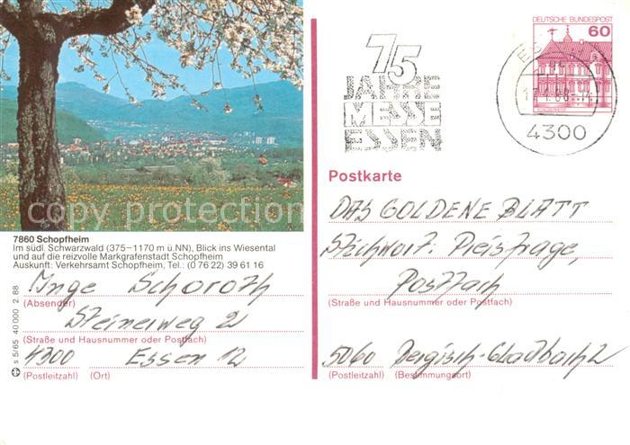 Schopfheim Blick ins Wiesental