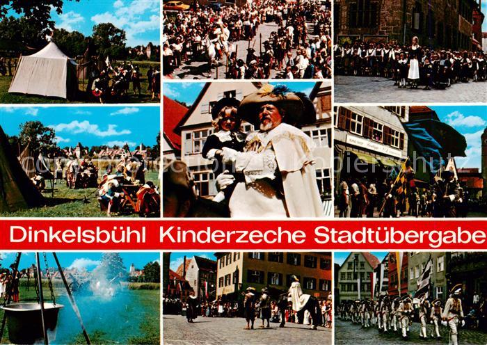 Dinkelsbuehl Kinderzeche Stadtuebergabe Volksfest Teilansichten