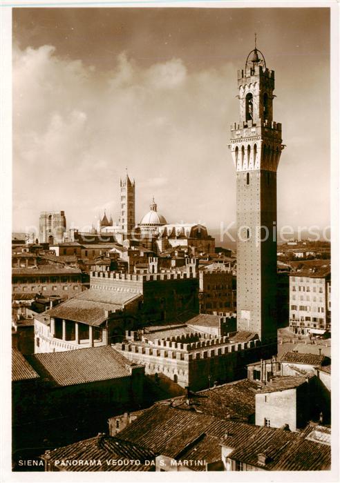 Siena Toscana IT Panorama Veduto da S Martini