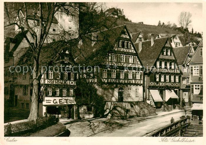 Calw Alte Giebelhaeuser