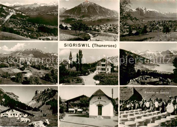 Sigriswil BE Teilansichten Gemeinde Gewoelbe Kaesteilet im Justistal