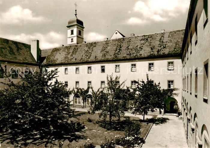 Wuerzburg Bayern Karmelitenkloster Innenhof