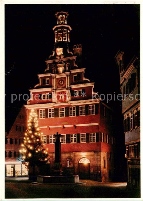 Esslingen Neckar Altes Rathaus bei Nacht