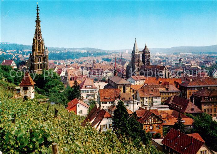 Esslingen Neckar Panorama mit Kirchen