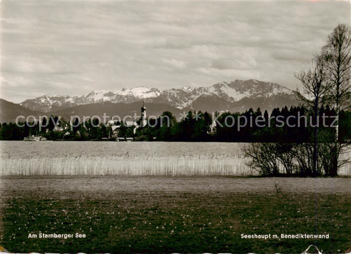 Seeshaupt Starnberger See mit Benediktenwand