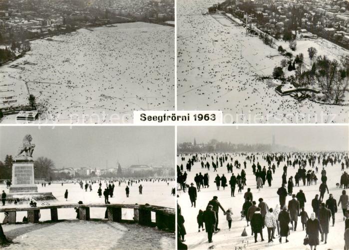 Zuerich ZH Seegfroerni 1963 Teilansichten