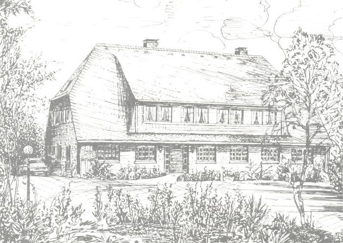 Ottenstein Ahaus NRW Hotel Restaurant Haus im Floer Zeichnung