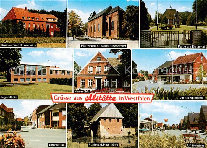 Alstaette Krankenhaus St Antonius Pfarrkirche St Mariae Himmelfahrt Partie am Eh