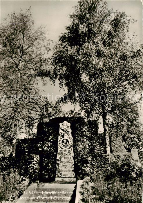 Luetzelflueh-Goldbach BE Jeremias Gotthelf Denkmal