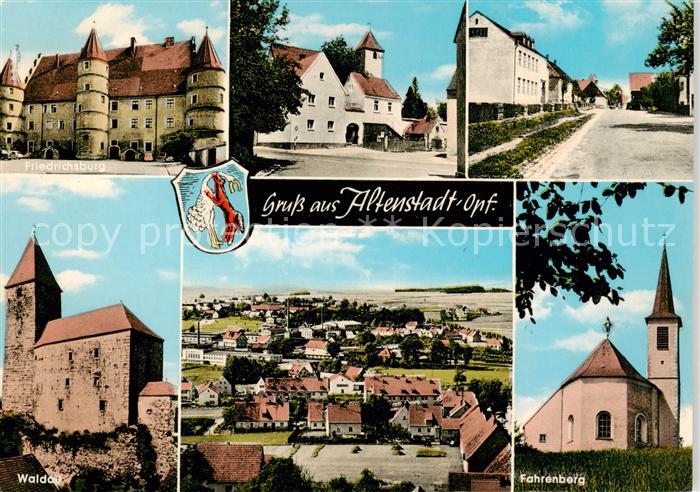 Altenstadt Oberpfalz Friedrichsburg Strassenpartie Waldau Panorama Fahrenberg