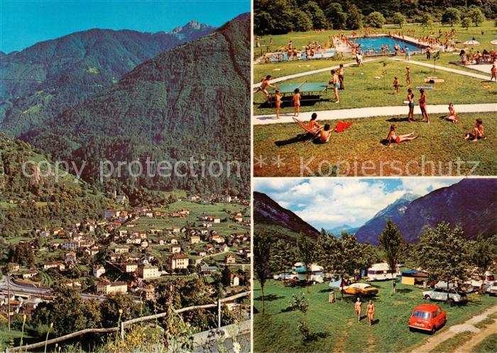 Roveredo GR Campeggio Vera  Panorama Schwimmbad