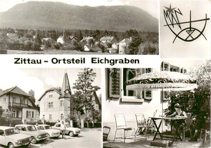Zittau Panorama OT Eichgraben Alters und Erholungsheim der Inneren Mission Terra