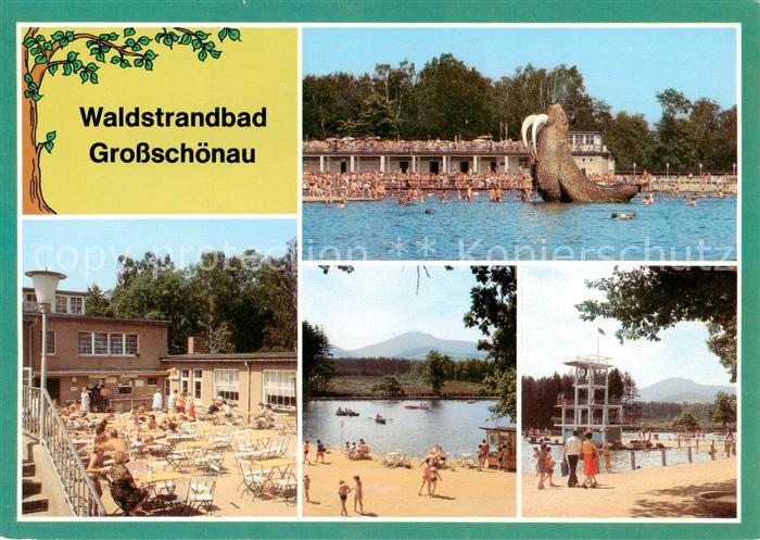 Grossschoenau Sachsen Waldstrandbad Teilansichten
