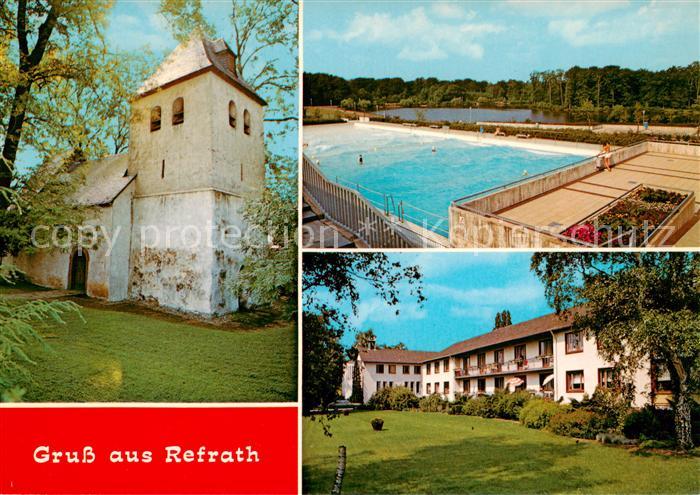 Refrath Bensberg Bergisch-Gladbach Kirche Schwimmbad Park